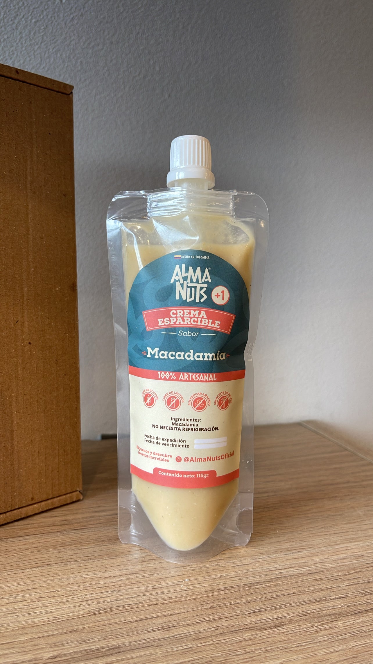 Crema esparcible de macadamia