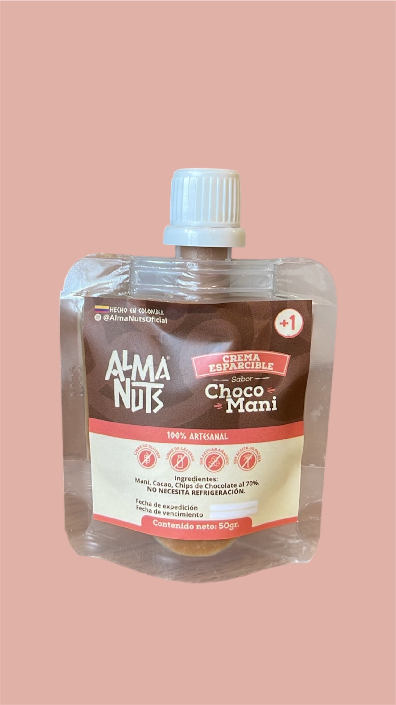 Crema esparcible de choco maní por 50gr
