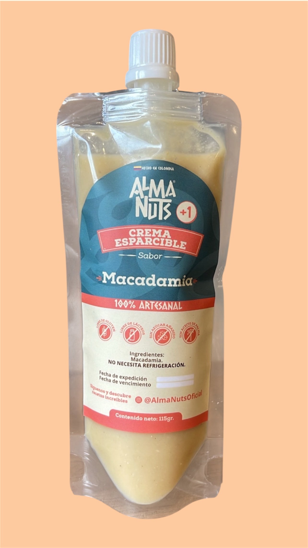 Crema esparcible de macadamia