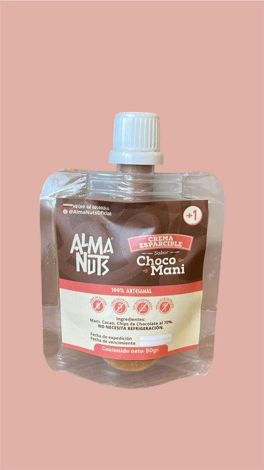 Crema esparcible de choco maní por 50gr