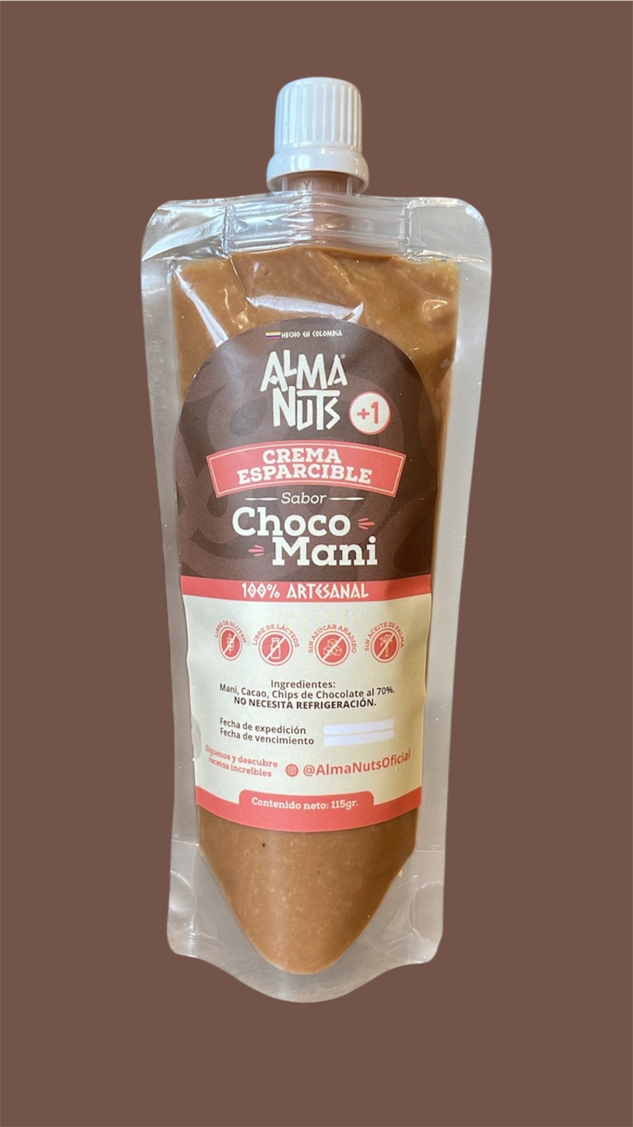 Crema esparcible de choco mani