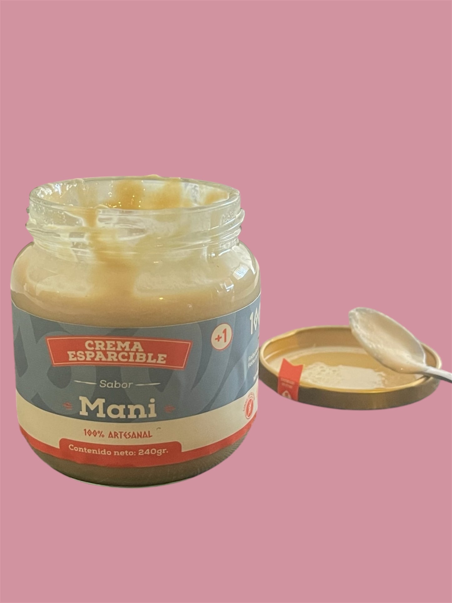 Frasco de Crema esparcible de mani